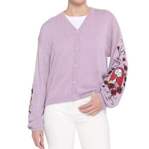 Disney The Nightmare Before Christmas Jack & Sally Sweater Size M NWT